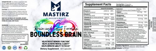 Boundless Brain Focus Formula