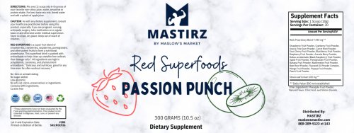 Passion Punch Red Superfoods Kiwi Strawberry Drink Mix